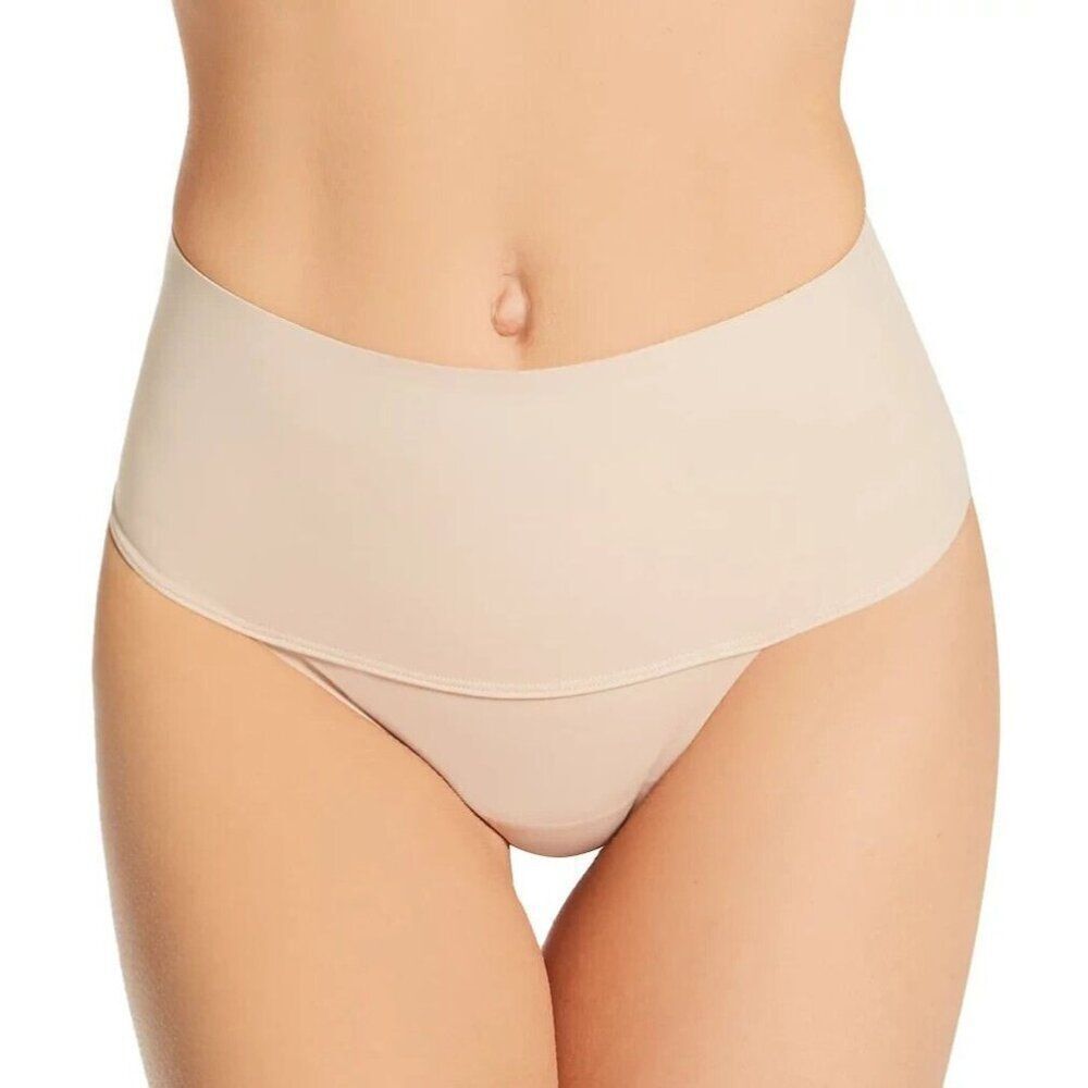 Miraclesuit Comfy Curves Waistline Thong Size XL Warm Beige 2526